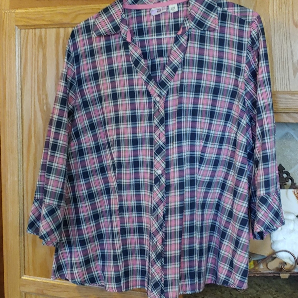 Cute plus size Button down